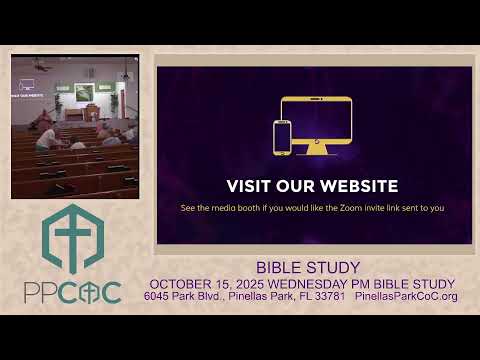 Featured image for “OCTOBER 15, 2025 WEDNESDAY PM BIBLE STUDY”